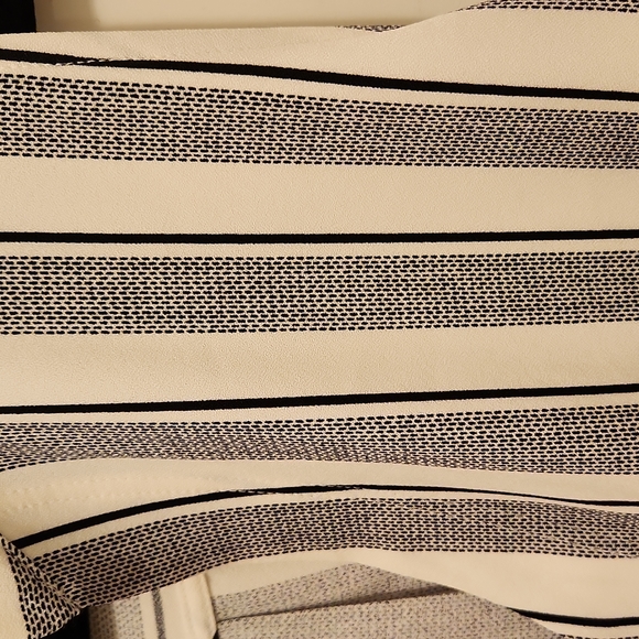 Lush black and white/cream stripped dress - Picture 4 of 4